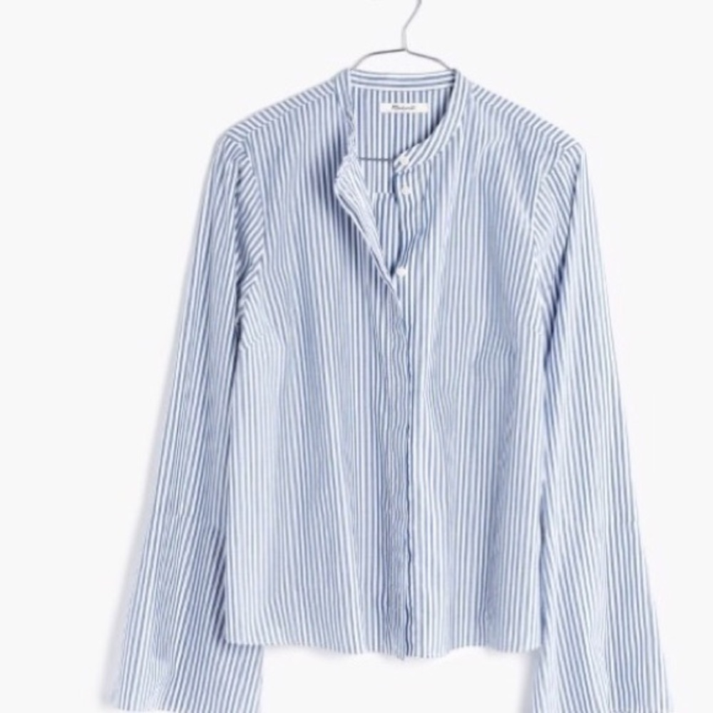 Madewell bell-sleeved striped top